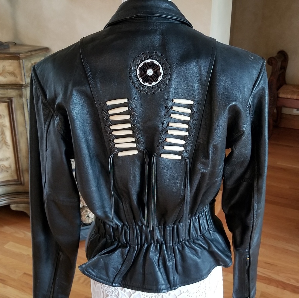 Vintage Force Leather Jacket Medium - image 5